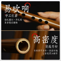 批发无膜孔短笛初学者竹笛乐器小笛子e调d小学生专用g/f古风横笛c