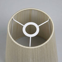 Light Shade with E27 and Double Fitting for Table Lamps, Pleated Textile Lampshade for Living Room Decor, Bedroom Ambient