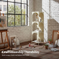 5-Tier Corner Shelf Space-Saving Design shelving unit adaptable Use Open Shelving for Apartment Dwellers