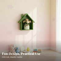 House-Shaped Shelf Decorative House-Shaped Cubby Space-Saving for Kindergarten