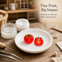 Miniature Simulation Tomato Resin Ornaments for Dollhouse DIY Scenes
