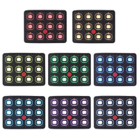 Square Button Touch Switch with Multi-Channel Independent Color Adjustment for Off-Road Vehicles and RVs