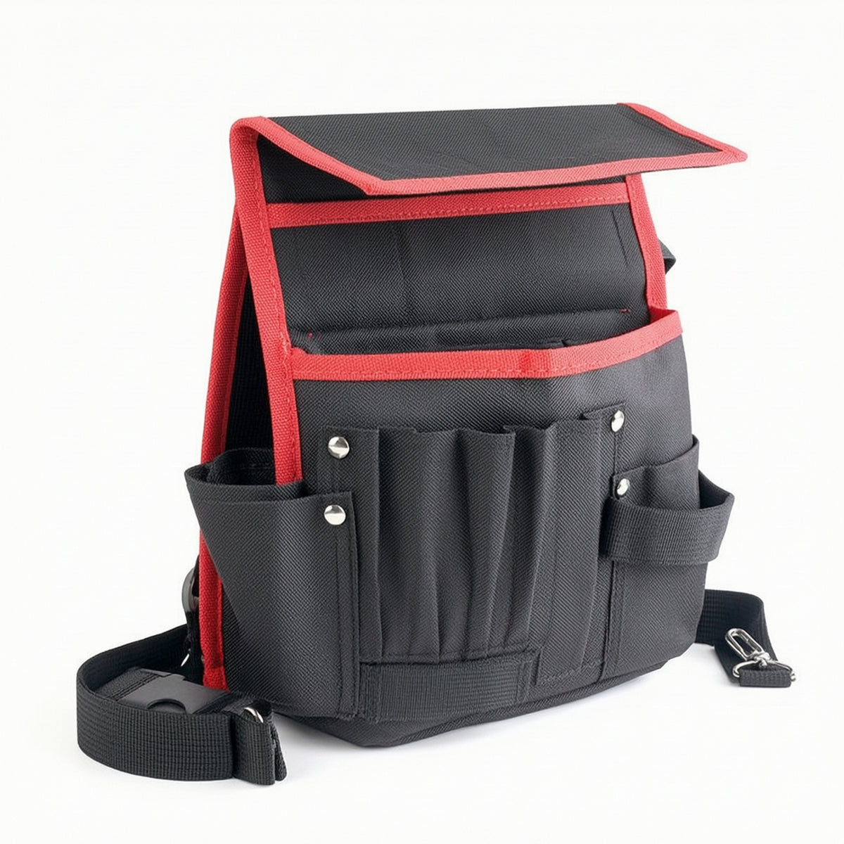 Waist Tool Bag Wear-Resistant Tool Belt Pouch Utility Belt Pouch Waterproof Multi-Pocket for Electricians, Construction Sites
