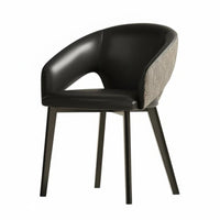 Upholstered Armchair Minimalist Design Dining Chair Modern Aesthetic