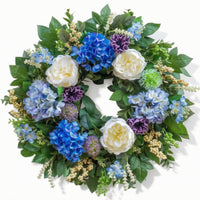 Artificial Floral Wreath Spring Artificial Flower Wreath Decorative for Entryway