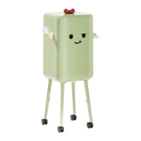 Wheeled Garbage Can Elevated Wastebasket Sturdy for Apartment