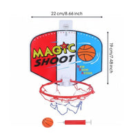 No-Drill Wall-Mounted Basketball Hoop Easy to Install Sports Toy Long-Lasting Materials for Children, Indoor