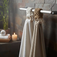 2 Pieces Crochet Towel Holder Handmade Home Accessory Decorative for Bathroom