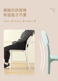 电脑椅子舒服久坐办公座椅可叠放家用卧室凳子靠背餐椅培训会议椅 【升级加厚款✔人体工学-承重800斤-十年质保】活力橙 尼龙脚