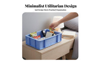 Wheeled container with Lid utilitarian industrial design Organization sturdyDuty for Basement