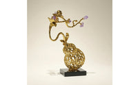 Gourd Statue with Crystal Gilded Tabletop Ornament Decorative for Homeowners