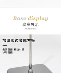 服装店万向滑轮移动底座金银色模特架金属底盘支架加厚铁方板配件