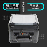 Double-Layer Transparent Sports Card Storage Box for PSA Graded Cards, Aluminum Alloy