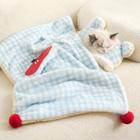 Dog Cat Blanket, Small Size, Washable, Fleece Fabric, Soft, Pet Blanket, All-Season Use