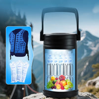 Stainless Steel Insulated Ice Container Double-Wall Ice Container with Lid Leak-Resistant Container Compact for Gatherings