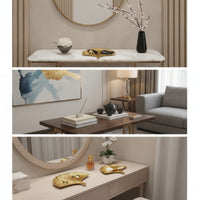 Golden Ginkgo Leaf Tray Decorative Iron Tray with Gold Finish Stylish Jewelry Dish Lightweight for Bathroom Counter
