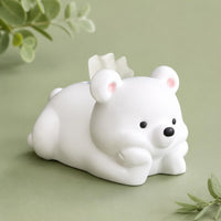 Bear Tissue Box Desktop Cute Bear Tissue Holder Soft Design for Living Room