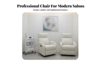 Multi-Functional Motorized cosmetic Lounger Fully Reclinable Salon Equipment Electric Adjustment Treatment Couch Ergonomic Support for Nail technicalnicians, Lash Artists, Estheticians, Eyelash Studios, Cosmetic Clinics, Spas