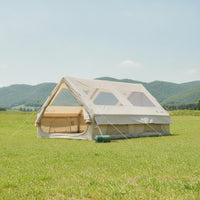 Inflatable Camping Tent Rapid Setup Inflatable Cabin Tent Spacious for Campers, Families, Backyard