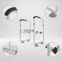 Toilet Safety Rail Stable Toilet Safety Frame Ergonomic for Seniors, Disabled