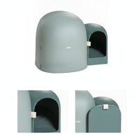 Litter Box with Entry Tunnel Easy to Clean Pet Supply Minimalist for Apartment