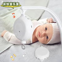 Baby Crib Mobile with 35-Tune Music Box, Rotating, DIY, with Bracket Pole Accessories