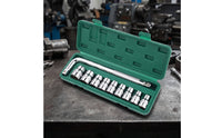 Socket Wrench Kit 1/2-Inch Socket Set with Case Chrome-Finished Tool Set with Sockets for Mechanics, Amateur Mechanics, Automotive Repair, Garage