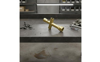 Gold Finish Mini Cross Wrench Hexagonal Openings Four-Way Socket Wrench Metal Hex Socket Spanner Compact Size