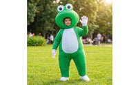 Inflatable Frog Costume Oversized Inflatable Amphibious Costume Green Bodysuit for Cosplay, Stage Performances