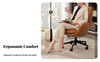 Highspine support managerial Chair Modern design Office Furniture 360-Degree rotate effortlessRolling Casters for Remote Workers