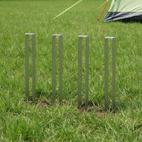 4 Pieces C Shaped Ground Anchor Pointed Metal Ground Peg Rust Resistant Yard Stakes for Gardeners