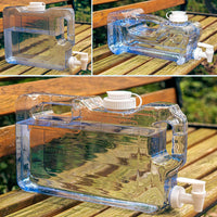 Outdoor Sports Water Storage Square Bucket with Faucet for Camping Travel