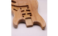 Wood Guitar Body Blank Sanded Smooth Shaped Electric Guitar Body HSH Style for Home Assembly
