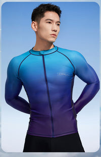 AQUAPLAY安泊来分体泳衣男长袖长裤套装海边度假防晒冲浪服潜水服