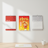 2026 Year of the Horse Cartoon Zodiac Wall Calendar Planner