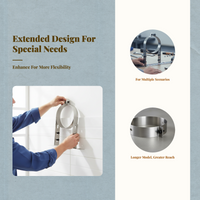 Stainless Steel Muffler Band Extended Wall Bracket