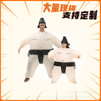 娱乐搞笑亲子儿童成人大胖子相扑充气服装狂欢派对表演搞怪装演出