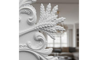 Exquisite Details French Design Ceiling Medallion Long-Lasting Chandelier Medallion Multi-Purpose Ornate Ceiling Medallion Moisture-Proof for Living Room