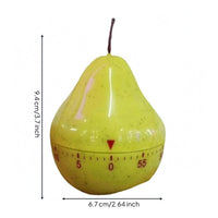 Mechanical Kitchen Timer Decorative Style Pear-Shaped Timer Mini Size