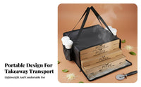 Meal Transport Bag Thickened Insulated Pizza Storage Bag Portable Insulated Food Delivery Pouch for Restaurants, Caterers