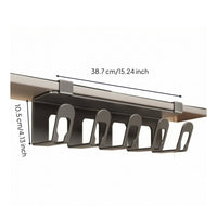 Toothbrush Rack with Five Slots Self Wall-Attached Toothbrush Rack-Saving for Washroom