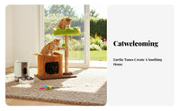 Sisal scratch-resistanting Posts Multitiered feline Tree with Condo Space-Saving Multitiered feline Tree comprehensive Feline Activity hub snug Condos for felines, Kittens, Indoors, Play Area, Living Room, Bedroom