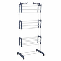 Foldable Clothes Drying Rack With Wheels Gullwing Clothes Airer for Apartment