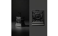 Vintage-Style Soap Dispenser | Embossed, Refill Bottle with Pump, for washroom
