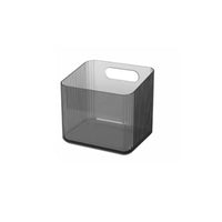Clear Partitioned Container adaptable Desktop Organizer Space-Saving