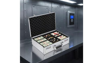 Aluminum Alloy Combination Lock Aluminum Impact Resistant Hard Shell Equipment Case for DIY Enthusiasts, Technicians, Storage, Travel
