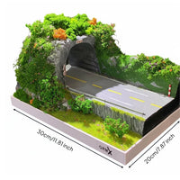 1/64 Scale Car Diorama Handmade Simulation Landscape Model Creative Showcase Exhibit Accessory for Hobbyists