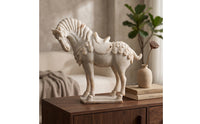 Horse Figurine Tabletop Horse Sculpture with Base Retro Equestrian Figurine for Home Stylists, Art Collectors, Living Room, Entryway, Bookshelf