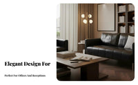 Light Luxury design 3-Piece Sofa and Table Set Modern Design Multi-Seater Guest Sofa Business Aesthetic Reception Seating long-lasting Construction for Visitors, Businesses, Corporate Buyers, Negotiation Room, Breakroom