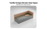 Nordic aesthetic sectional Corner Sofa flexible Combination Sectional Couch Minimalist Aesthetic Lounge Seating Deep Seat for Business Owners, Office Managers, Apartment Dwellers, Reception Area, Movie evenings